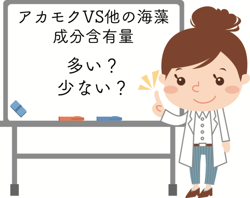 アカモクと食用海藻との成分比較 アカモクの研究についてご紹介します 長州海の幸プロジェクト 株式会社evahのホームページ